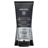 Очищающий гель для лица и глаз Black Detox, 2 х 150 мл