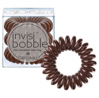 Invisibobble Power Pretzel Brown - Резинка-браслет для волос с подвесом, цвет коричневый, 3 шт
