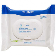 Mustela Bebe - Салфетки очищающие для лица, 25 шт. Mustela Bebe - Салфетки очищающие для лица, 25 шт.