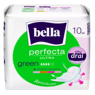 Ультратонкие прокладки Perfecta Ultra Green, 10 шт