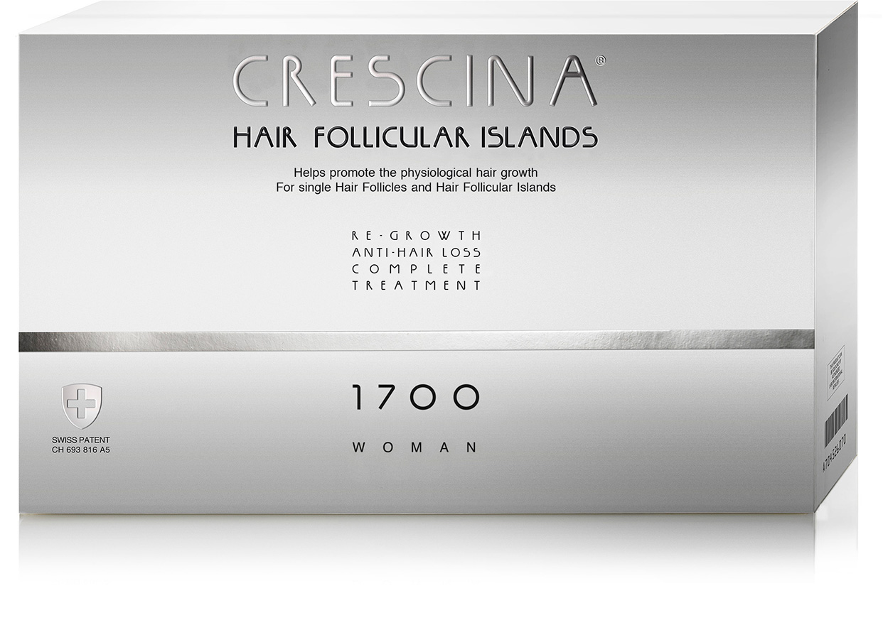 Crescina - Комплекс для женщин (лосьон для стимуляции роста волос №20 + лосьон против выпадения волос №20), 3,5 мл х 40 шт.