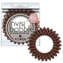 Invisibobble Power Pretzel Brown - Резинка-браслет для волос, цвет коричневый, 3 шт.