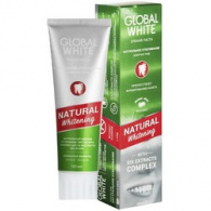 Global White Natural Whitening - Зубная паста Натуральное отбеливание, 100 мл Global White Natural Whitening - Зубная паста Натуральное отбеливание, 100 мл
