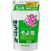 Miyoshi - Универсальное жидкое средство для стирки, Легкий ветерок, запасной блок, 1000 мл Miyoshi - Универсальное жидкое средство для стирки, Легкий ветерок, запасной блок, 1000 мл