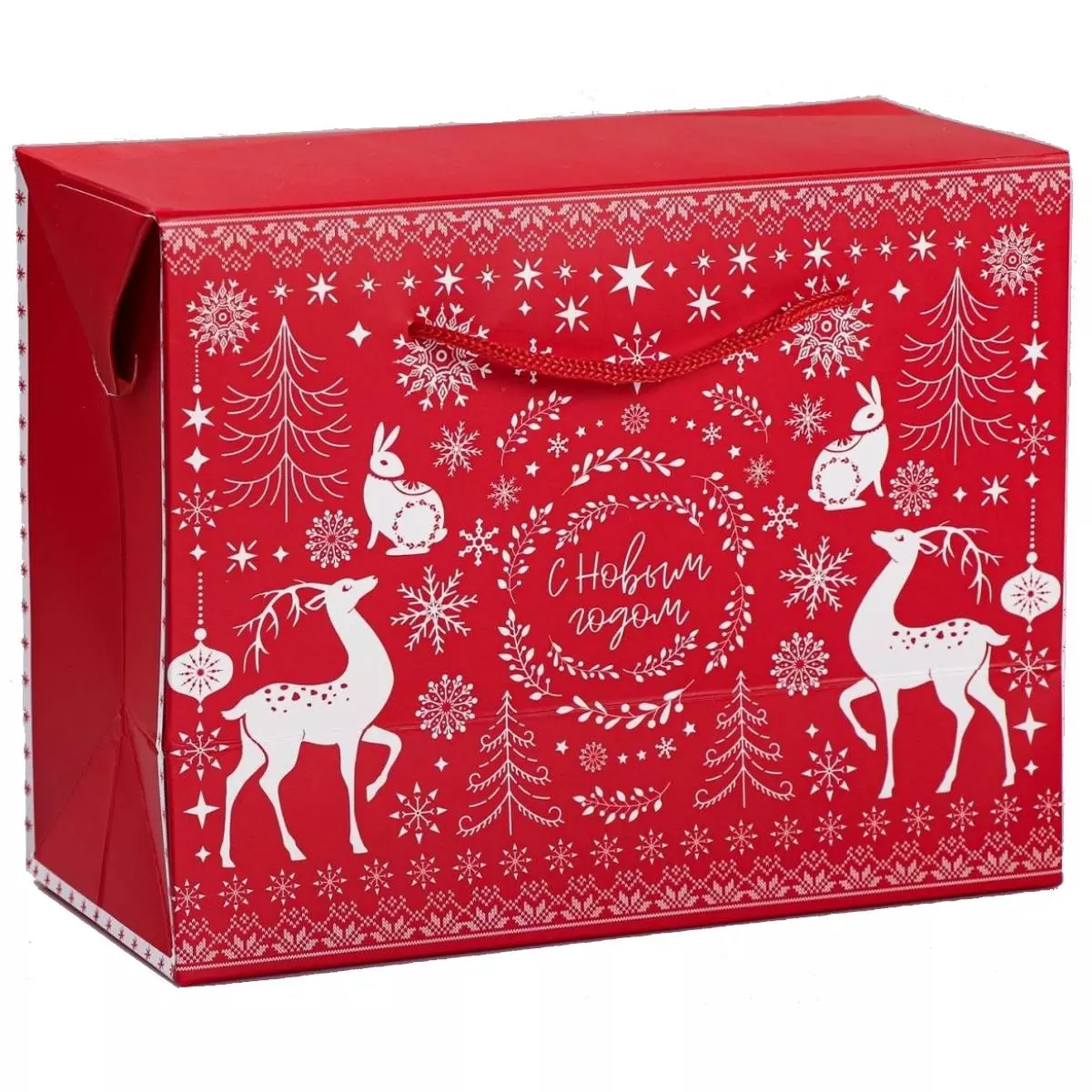Пакет-коробка «Волшебство праздника», 23 x 18 x 11 см