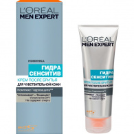 L'Oreal Men Expert - Крем после бритья гидра сенситив для чувствительной кожи 75 мл L'Oreal Men Expert - Крем после бритья гидра сенситив для чувствительной кожи 75 мл