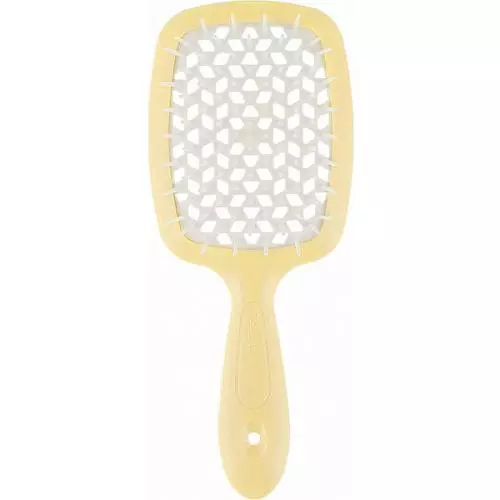 Щетка Superbrush с закругленными зубчиками желто-белая, 20,3 х 8,5 х 3,1 см