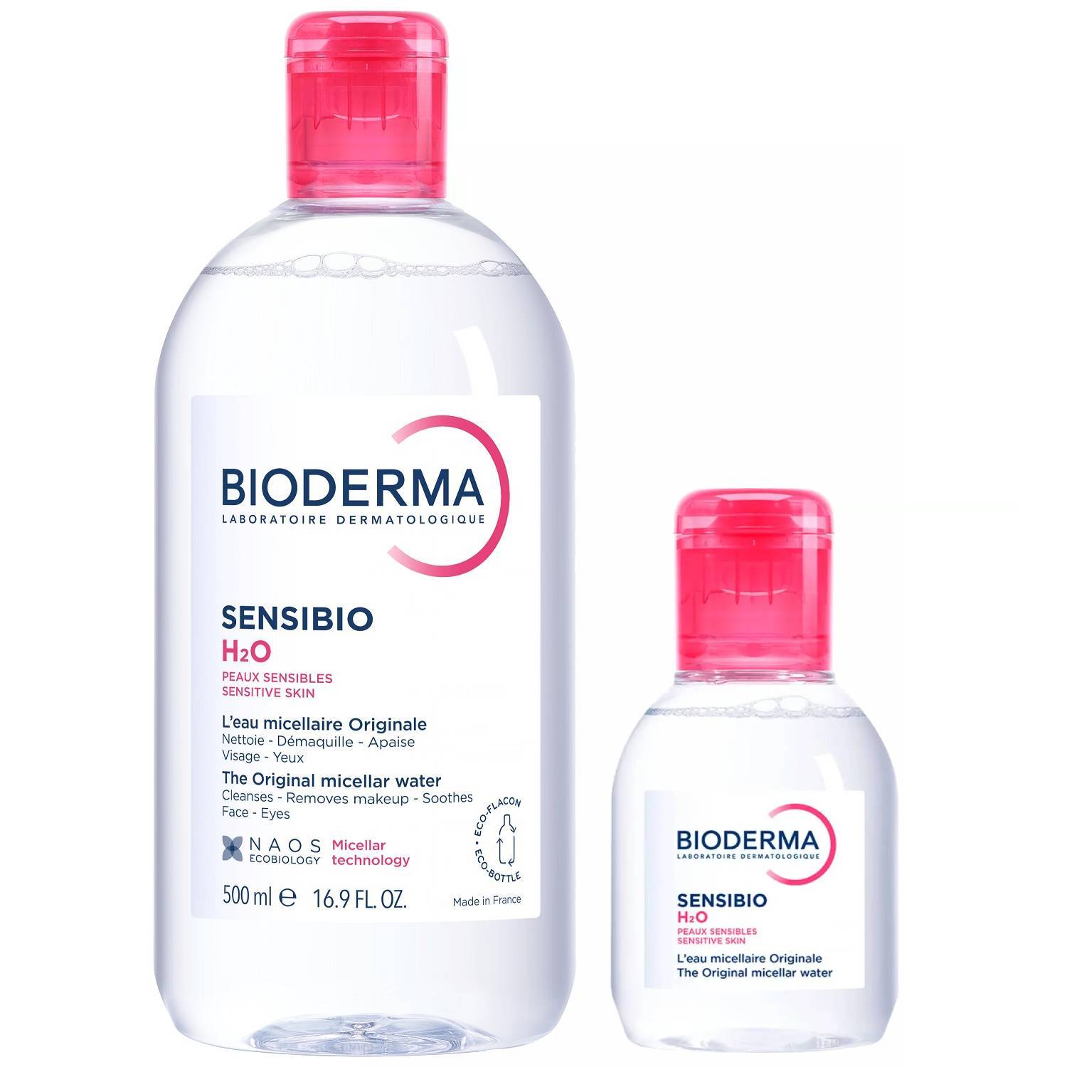 Набор для лица: Мицеллярная вода, 100 мл + Мицеллярная вода, 500 мл