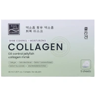 Тканевая себорегулирующая увлажняющая маска для жирной и комбинированной кожи, 5 саше х 40 мл