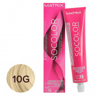 Matrix - Крем-краска перманентная 10G очень-очень светлый блондин золотистый - Socolor.beauty, 90 мл