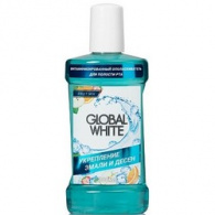 Global White - Ополаскиватель витаминизированный тонизация десен, 300 мл Global White - Ополаскиватель витаминизированный тонизация десен, 300 мл