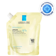 Липидовосполняющее смягчающее очищающее масло для ванны и душа AP+ для сухой и склонной к атопии кожи младенцев, детей и взрослых, сменный блок 400 мл