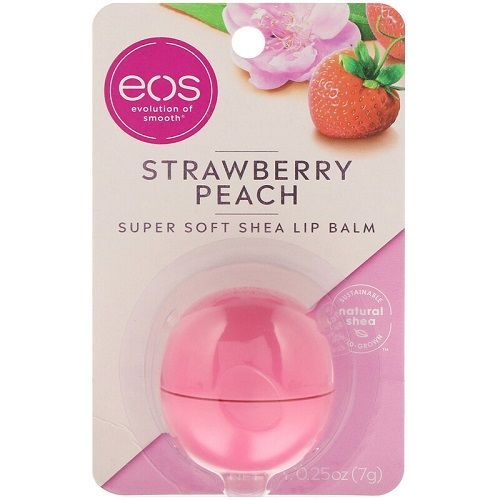 Eos flavor strawberry peach lip balm бальзам для губ (на картонной подложке) Eos flavor strawberry peach lip balm бальзам для губ (на картонной подложке)