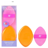 Двусторонняя пуховка для пудры 2а1 Miracle Powder Puff c футляром