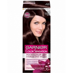 Garnier Color Sensation - Краска для волос, тон 4.12, Холодный алмазный шатен, 110 мл