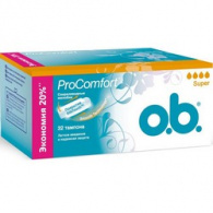 o.b. ProComfort Super - Тампоны женские гигиенические, 32 шт o.b. ProComfort Super - Тампоны женские гигиенические, 32 шт