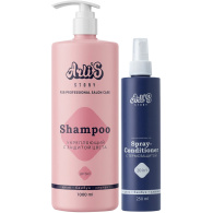 Набор для укрепления и защиты волос: шампунь 1 л + кондиционер 250 мл