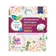 Женские прокладки на каждый день Botanical Cotton с ароматом ландыша и жасмина, 54 шт