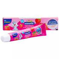Зубная гелевая паста для детей с 6 месяцев с ароматом клубники, 40 г