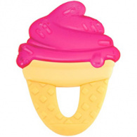 Chicco Fresh Relax - Прорезыватель-игрушка с 4-х месяцев, Мороженое, красное