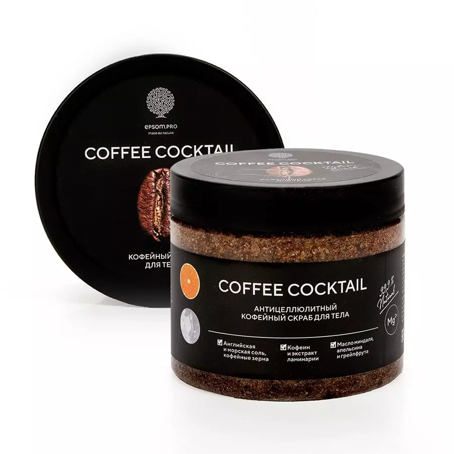 Антицеллюлитный скраб с натуральным кофе, 380 г