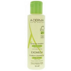 A-Derma Exomega Gel Lavant Emollient Corps Et Cheveux - Гель для тела и волос 2в1, 500 мл.