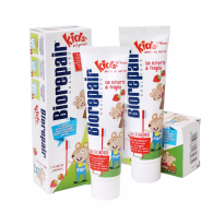 Набор Biorepair Детский: Детская зубная паста для детей 0-6 лет Biorepair Kids Strawberry, 50 мл х 2 шт.