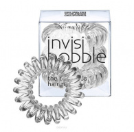 Invisibobble Original Crystal Clear - Резинка-браслет для волос, цвет прозрачный, 3 шт