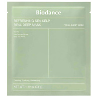 Успокаивающая гидрогелевая маска с экстрактом морских водорослей Refreshing Sea Kelp Real Deep Mask, 4 х 34 г