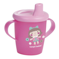 Чашка-непроливайка, 250 мл. Toys 9+, цвет: розовый